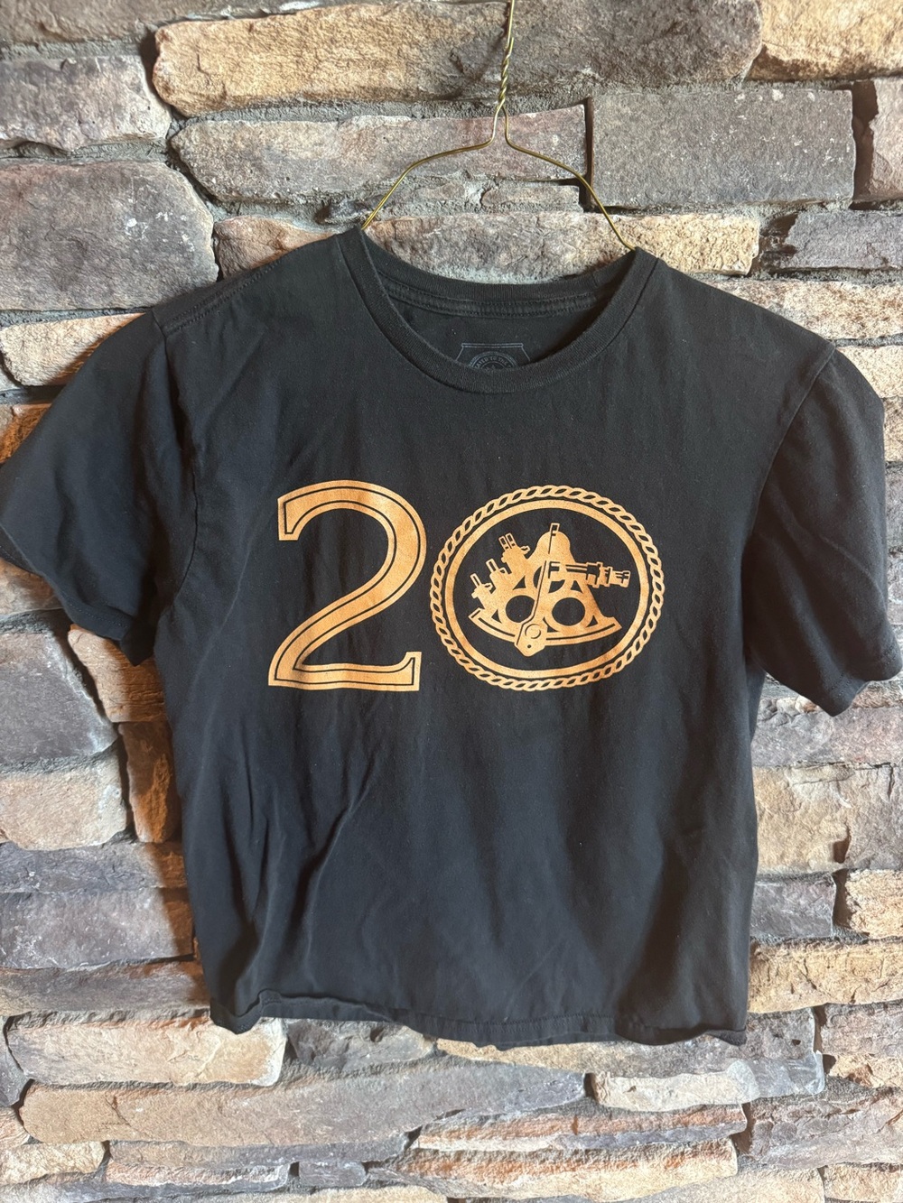 Ballast Point women’s Black Graphic Tee with Gold '20' Accent
